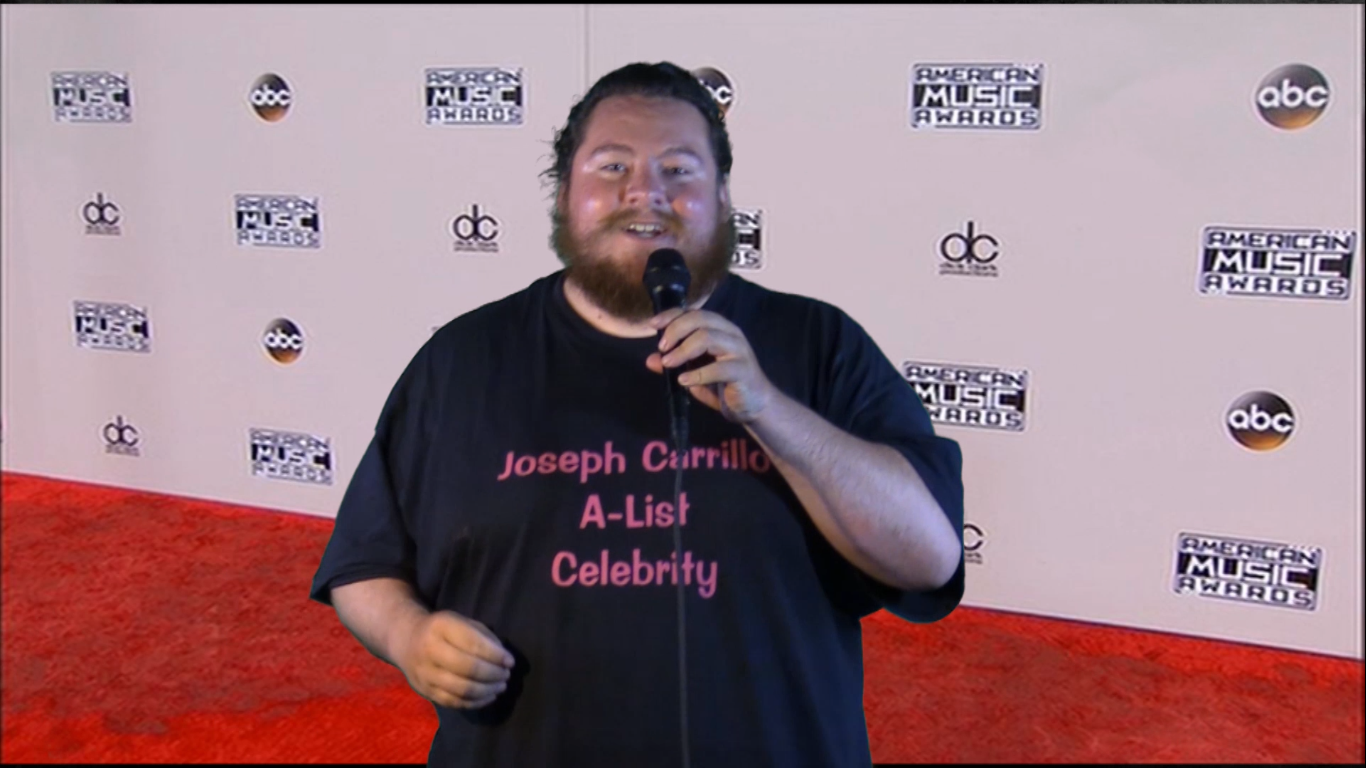 Joseph Carrillo On The Red Carpet at the Awards Ceremony